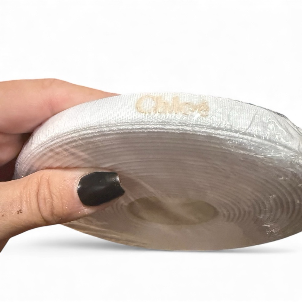 Authentic Chloé Ribbon 50M 20mm Logo NIP Sealed Lux Gift Ribbon Roll